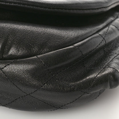 Chanel Lambskin Half Moon Wallet On Chain WOC Black 9 of 9