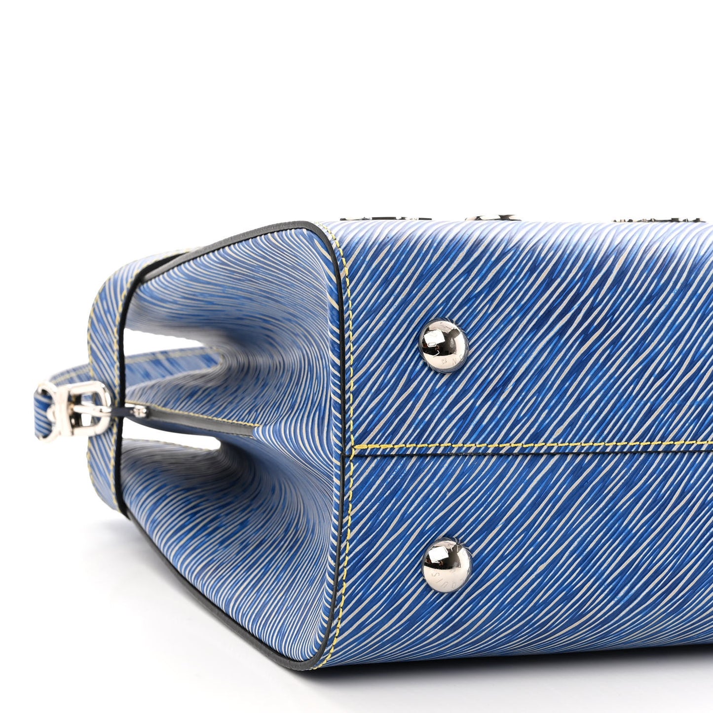 Epi Pins Twist Tote Denim Light