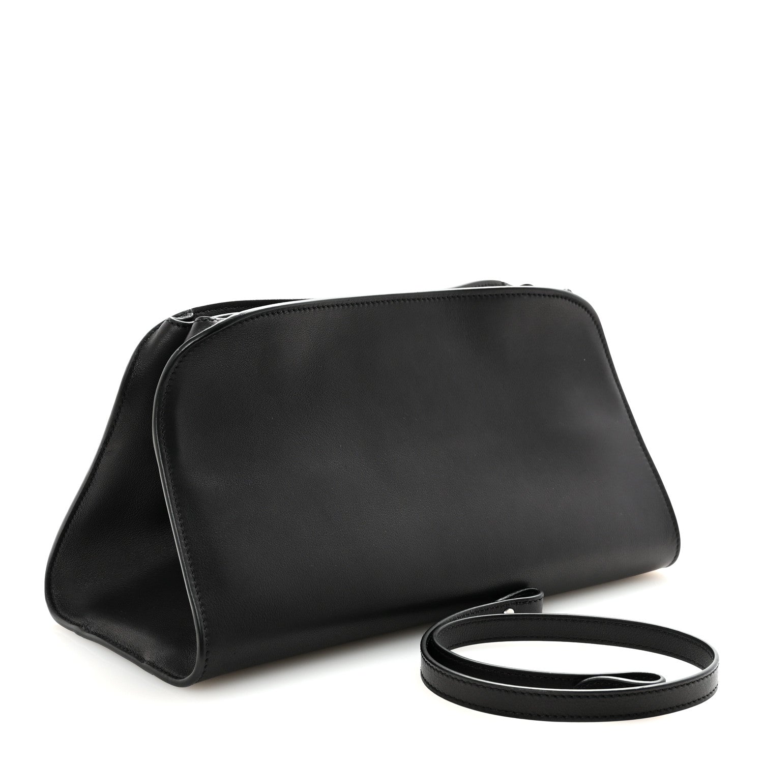 The Row Smooth Calfskin Peggy Bag Black 3 of 9