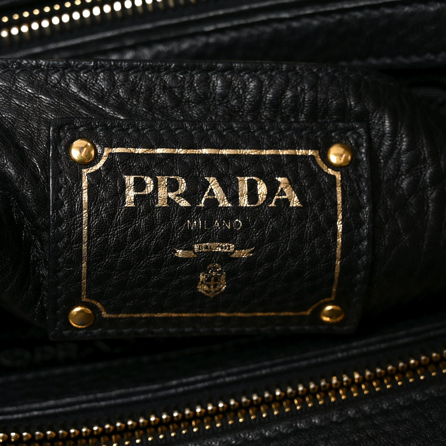 Prada Vitello Phenix Shopping Tote Black 10 of 16