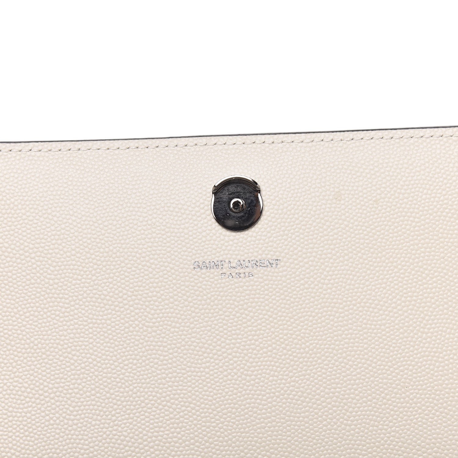 Saint Laurent Grain De Poudre Medium Classic Monogram Kate Satchel Porcellana Black 6 of 10