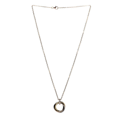 Cartier 18K Pink White Yellow Gold Diamond Trinity Pendant Necklace 3 of 7
