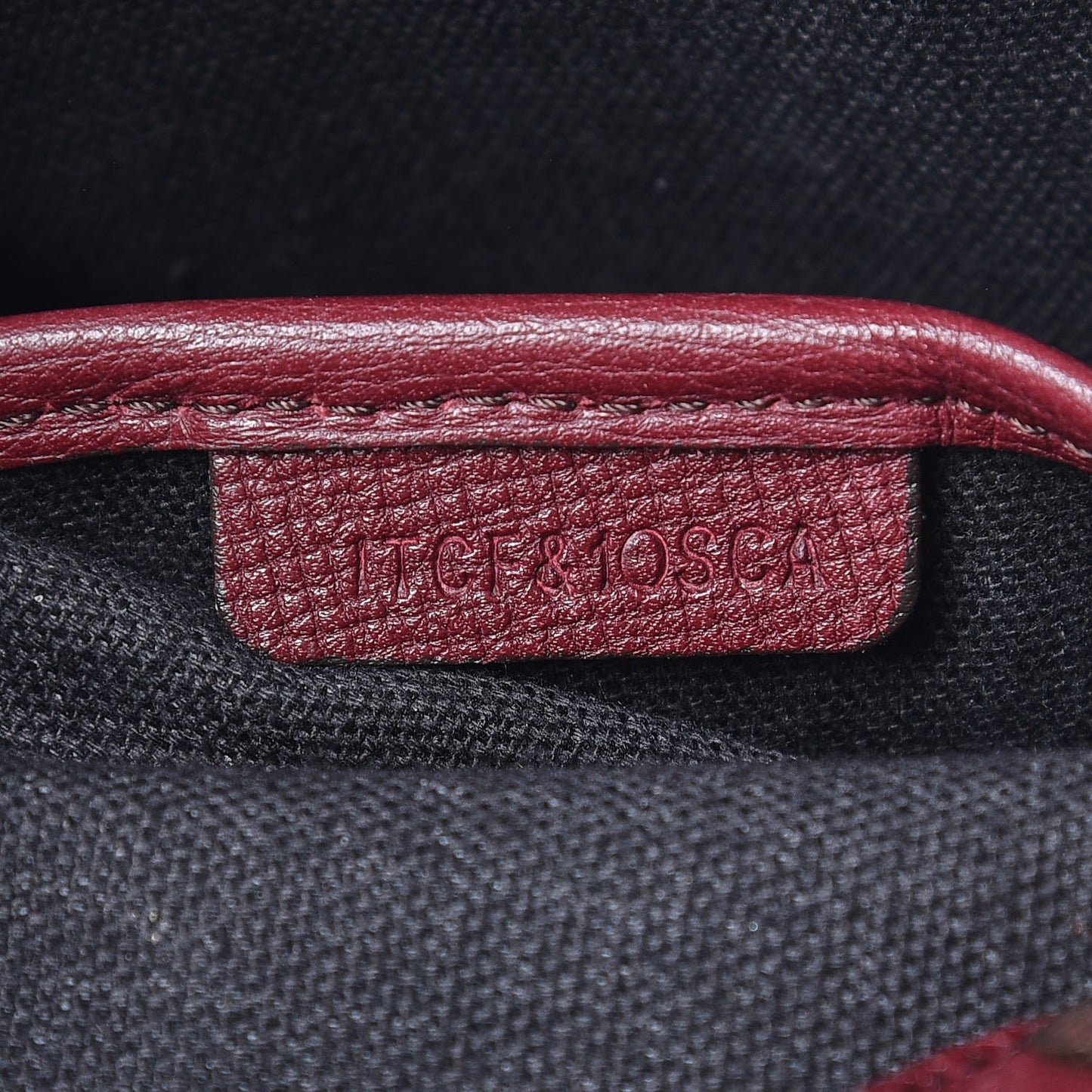 Grainy Calfskin House Check Medium Banner Tote Mahogany Red