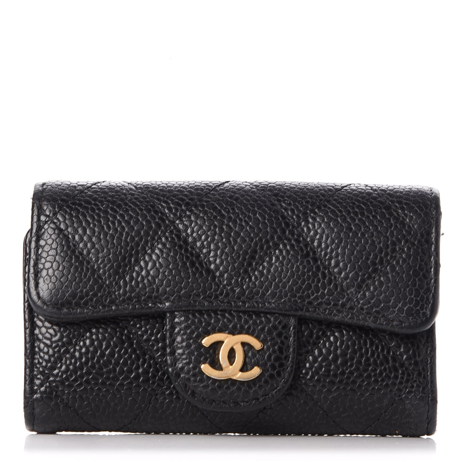 Chanel Caviar Quilted 6 Key Holder Black 1 of 11