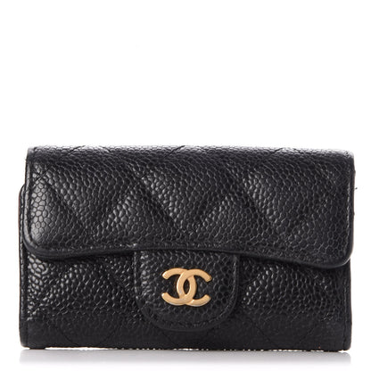 Chanel Caviar Quilted 6 Key Holder Black 1 of 11