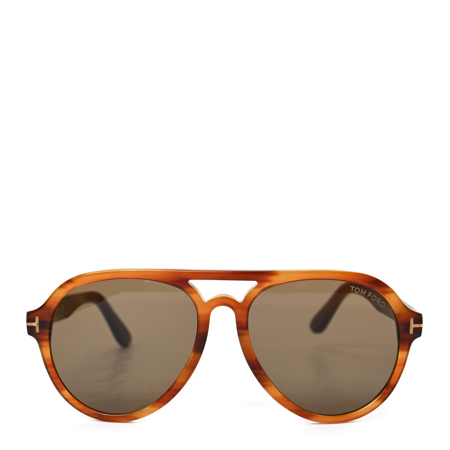 Acetate Rory Aviator Sunglasses TF596 Dark Havana