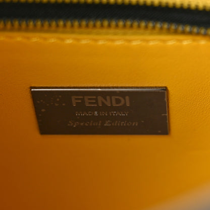 Fendi Nappa FF Mini Peekaboo Iconic Satchel Black Sunflower 6 of 8
