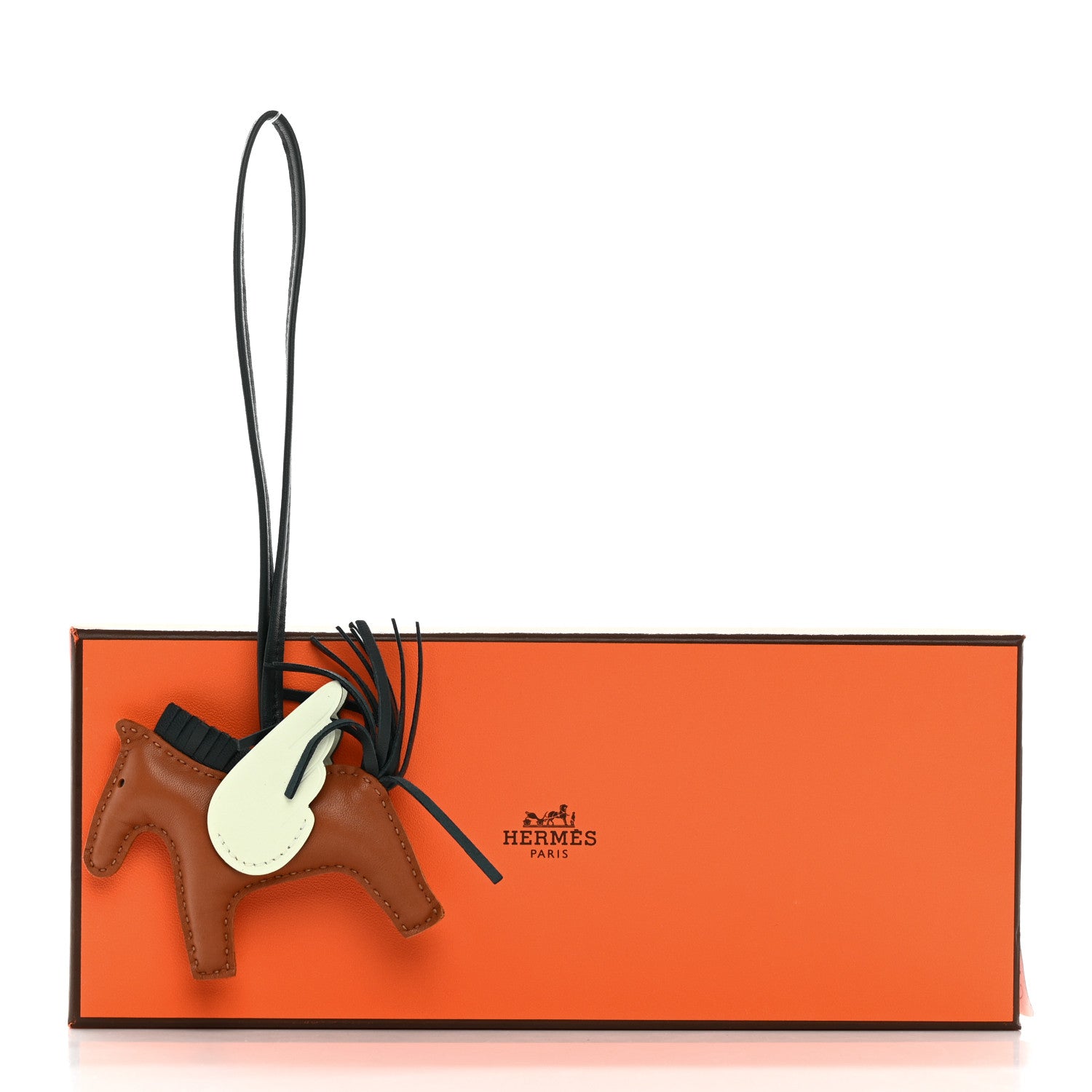 Hermes Milo Lambskin Grigri Rodeo Pegase Horse Bag Charm PM Gold Vert Cypress Vert Fizz 5 of 5