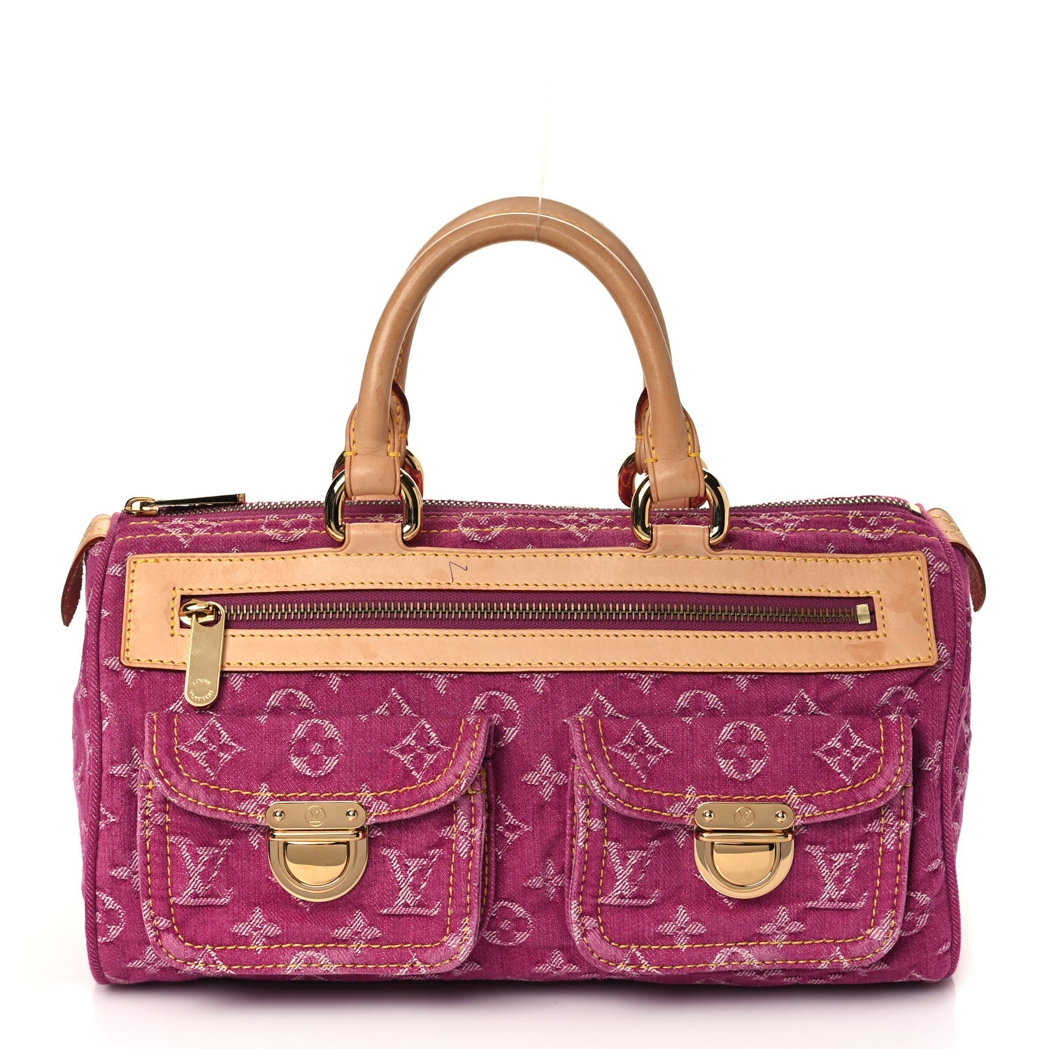 Louis Vuitton Monogram Denim Neo Speedy Fuchsia 1 of 13