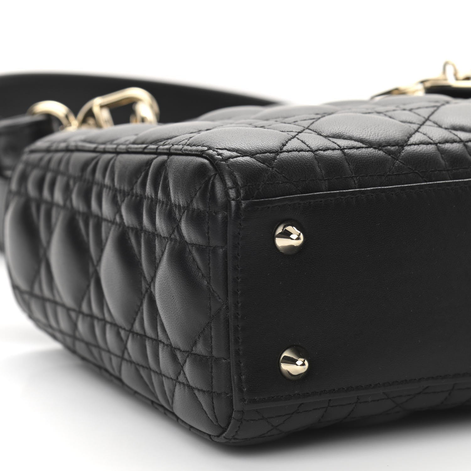 Christian Dior Lambskin Cannage Small My ABCDior Lady Dior Black 9 of 10