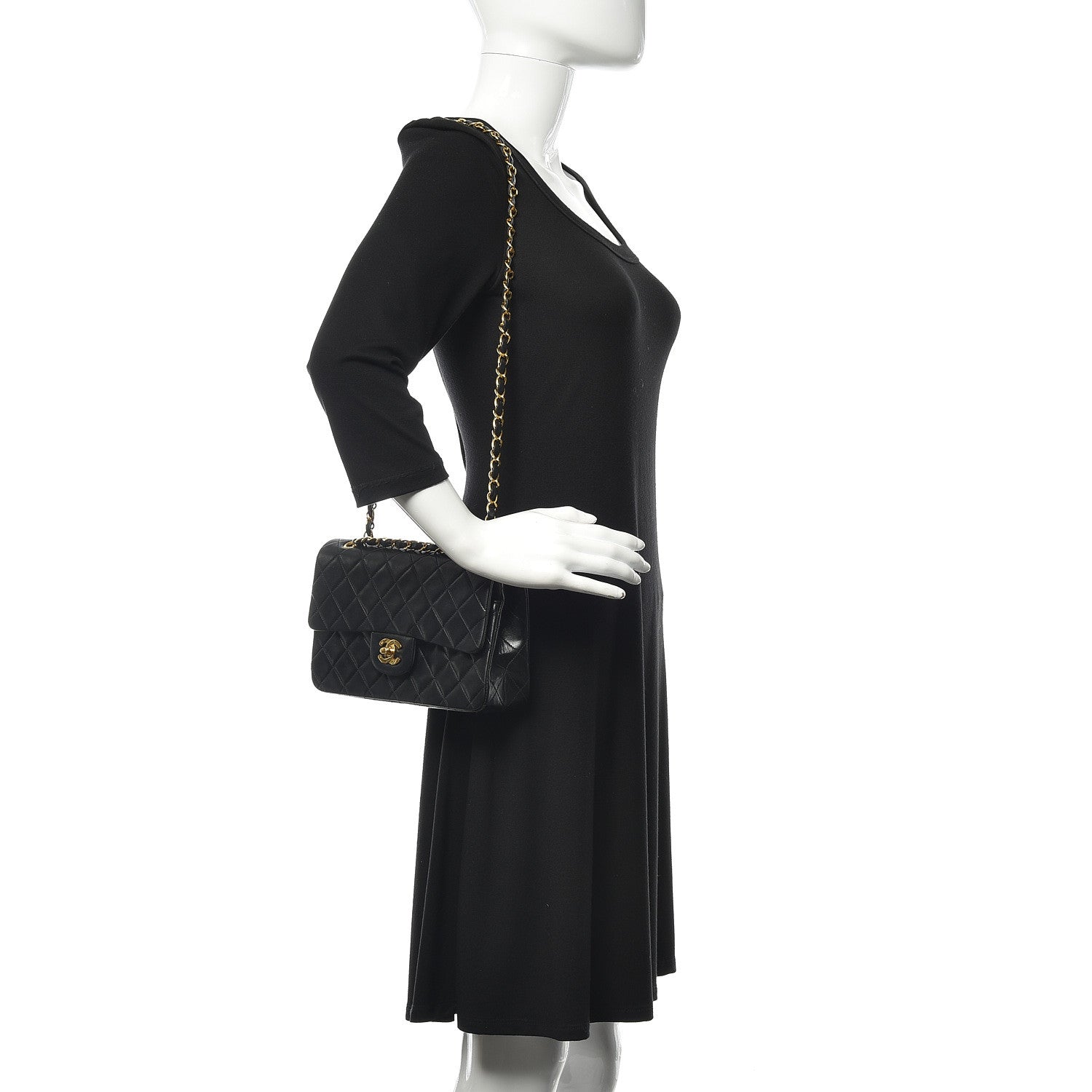 Valentino Garavani Pebbled Calfskin Medium Rockstud Flip Lock Crossbody Bag Black 2 of 10