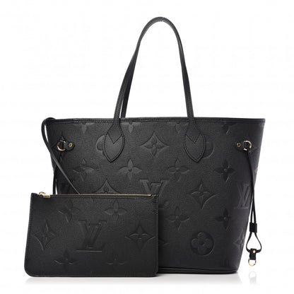Louis Vuitton Empreinte Monogram Giant Neverfull MM Black 1 of 8