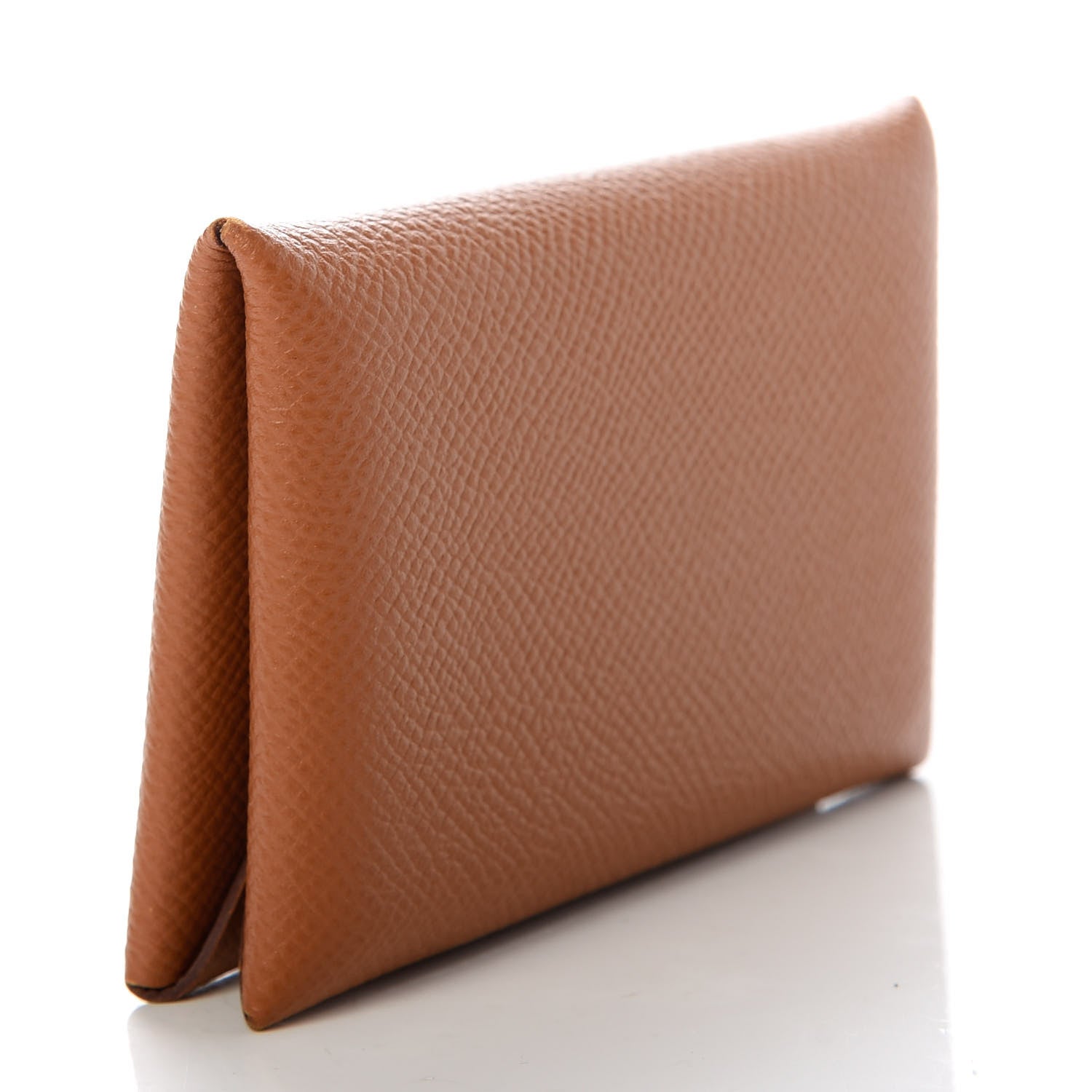 Hermes Epsom Calvi Card Case Gold 3 of 7