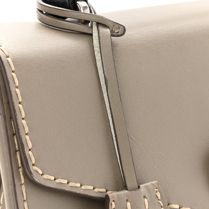 Prada Vitello Tri-Color Medium Sound Top Handle Satchel Grigio Black 19 of 19