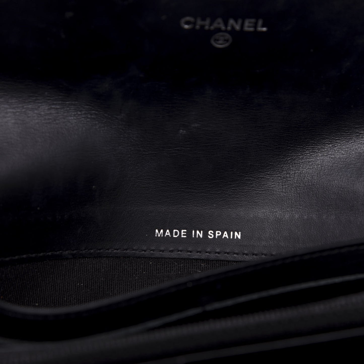 Patent Caviar Timeless CC Large Gusset Flap Wallet Black