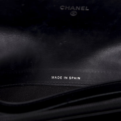 Chanel Patent Caviar Timeless CC Large Gusset Flap Wallet Black 7 of 8