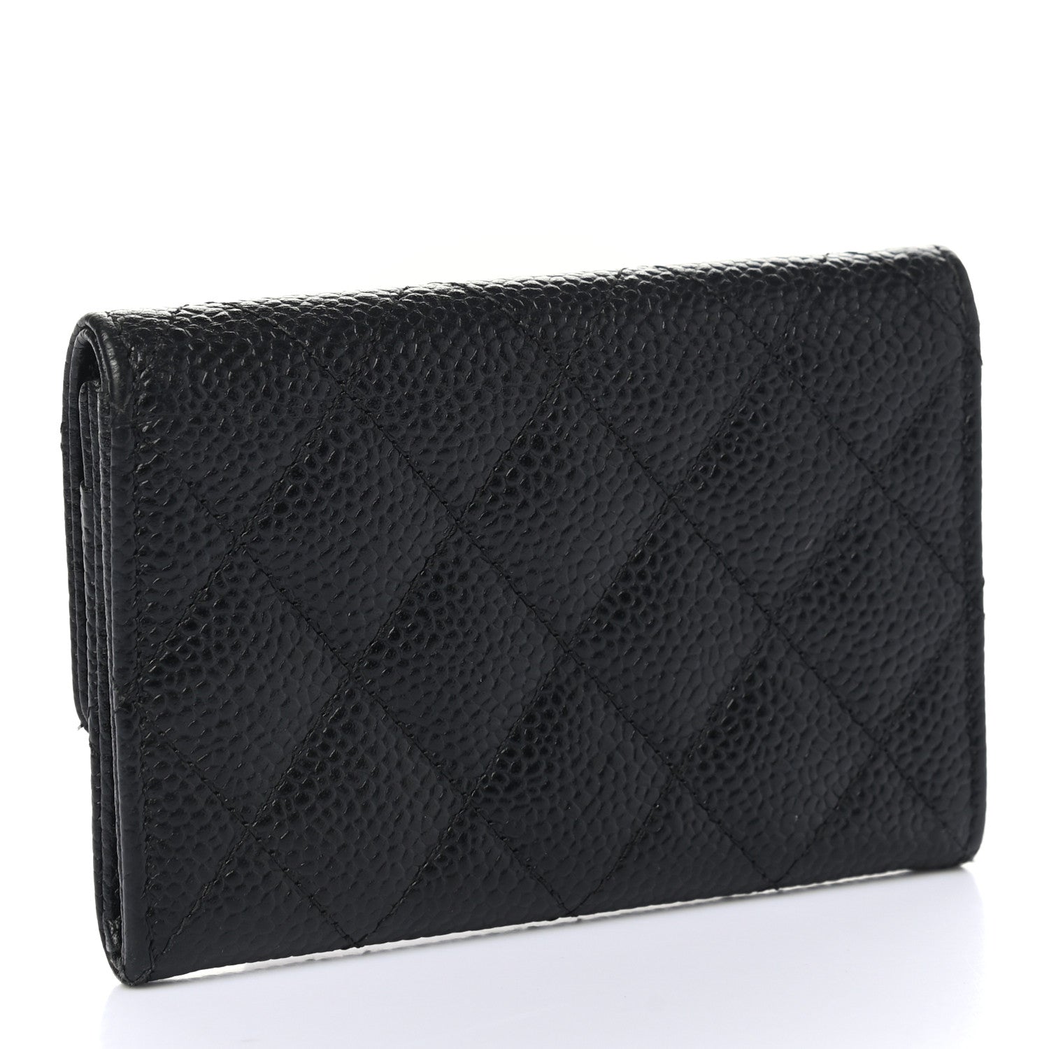 Chanel Caviar Quilted Flap Card Holder Black 3 of 8