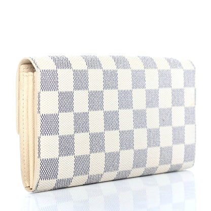 Louis Vuitton Damier Azur Sarah Wallet 2 of 4