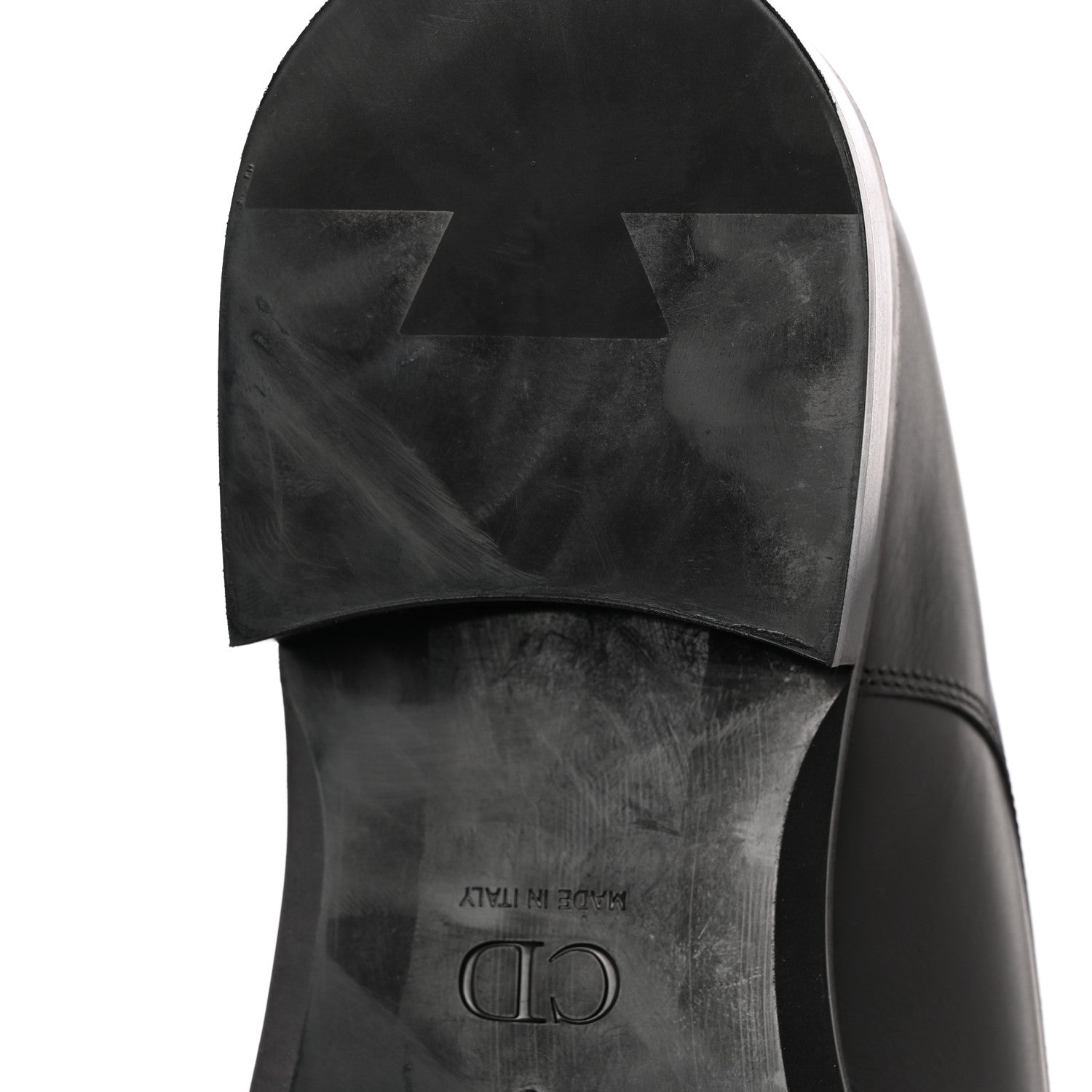 Christian Dior Polished Calfskin Mens Buckle Monk Shoe 44 Black 9 of 10