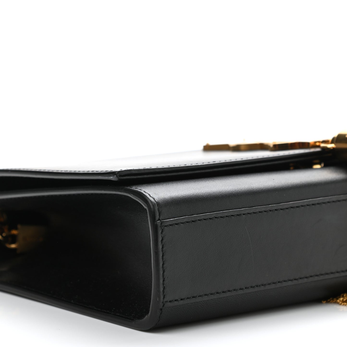 Smooth Calfskin Medium Classic Monogram Kate Tassel Satchel Black