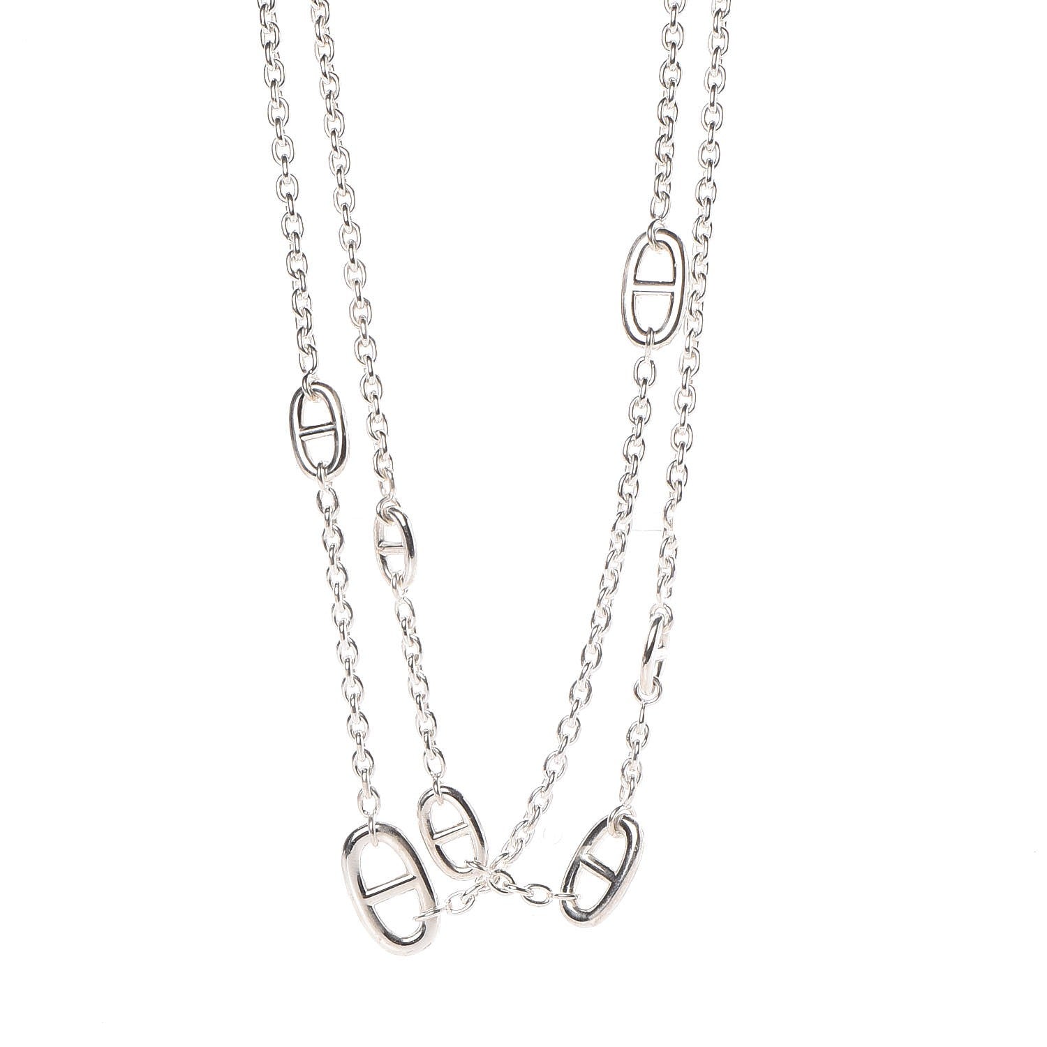 Hermes Sterling Silver Farandole Necklace 160 1 of 6