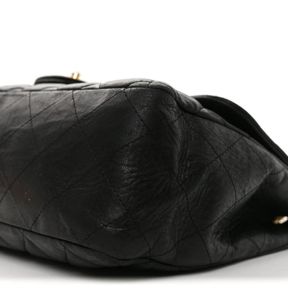 Chanel Lambskin Quilted Jumbo Single Flap Black 9 of 9
