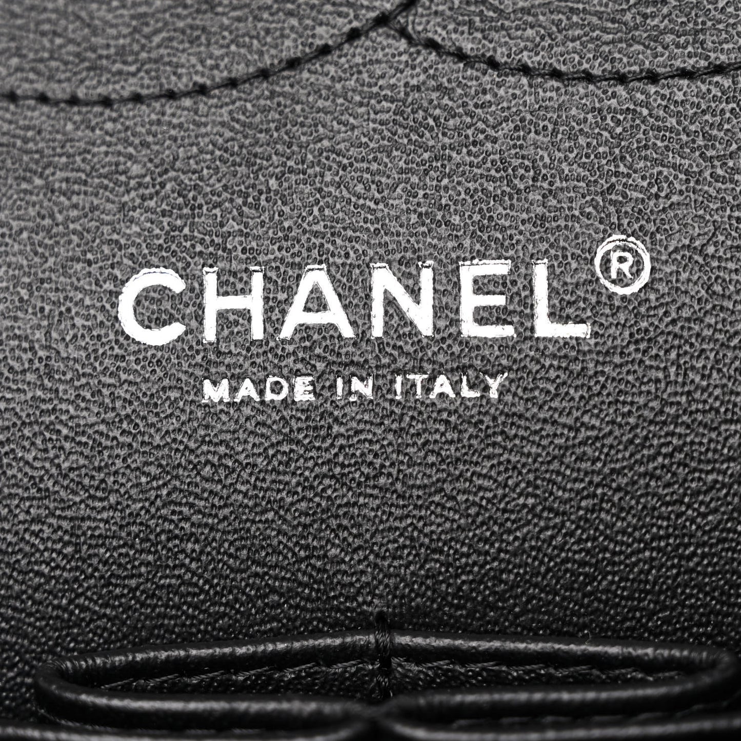 Lambskin Chevron Quilted Jumbo Double Flap So Black