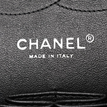 Chanel Lambskin Chevron Quilted Jumbo Double Flap So Black 6 of 14