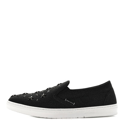Jimmy Choo Fine Glitter Suede Mens Grove Sneakers 42.5 Black 1 of 7