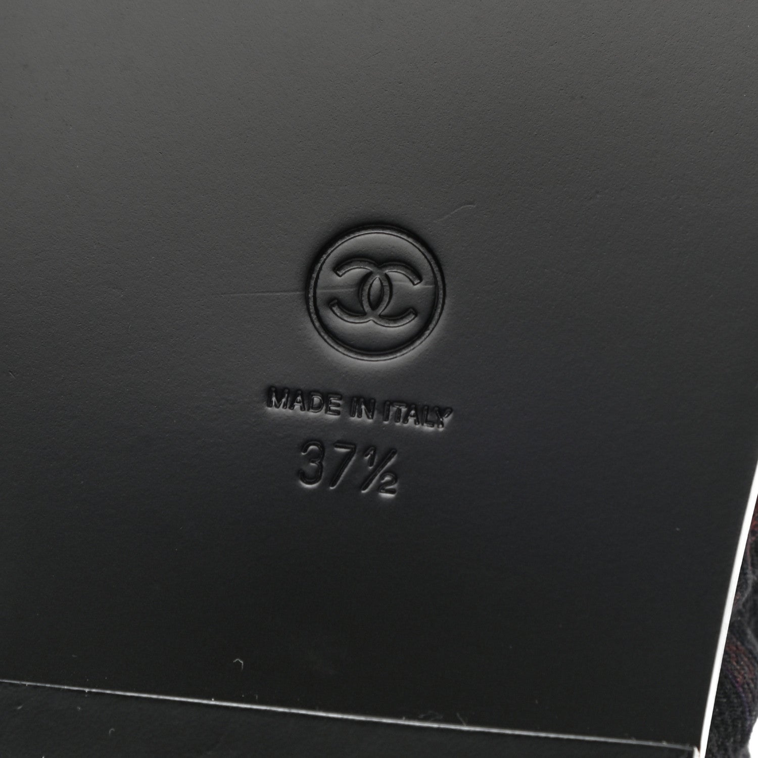 Chanel Denim Quilted Dad Sandals 37.5 Black Multicolor 6 of 10