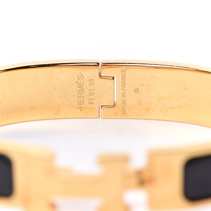 Hermes Enamel Narrow Clic Clac H Bracelet PM Black 5 of 5