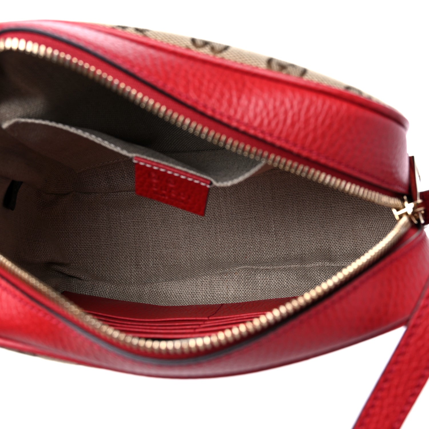 Gucci Monogram Mini Bree Messenger Bag Red 5 of 9