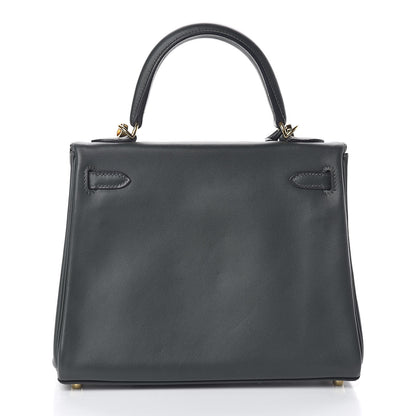 Hermes Swift Kelly Retourne 25 Vert Fonce 4 of 34