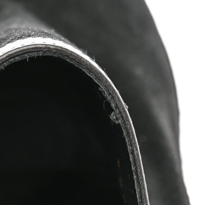 Saint Laurent Suede Calfskin Embellished Ankle Boots 39 Black 13 of 13