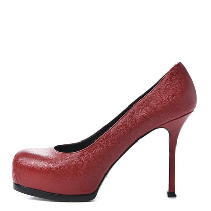 Saint Laurent Vernigolf Tribtoo 80 Platform Pumps 39 Red 1 of 9
