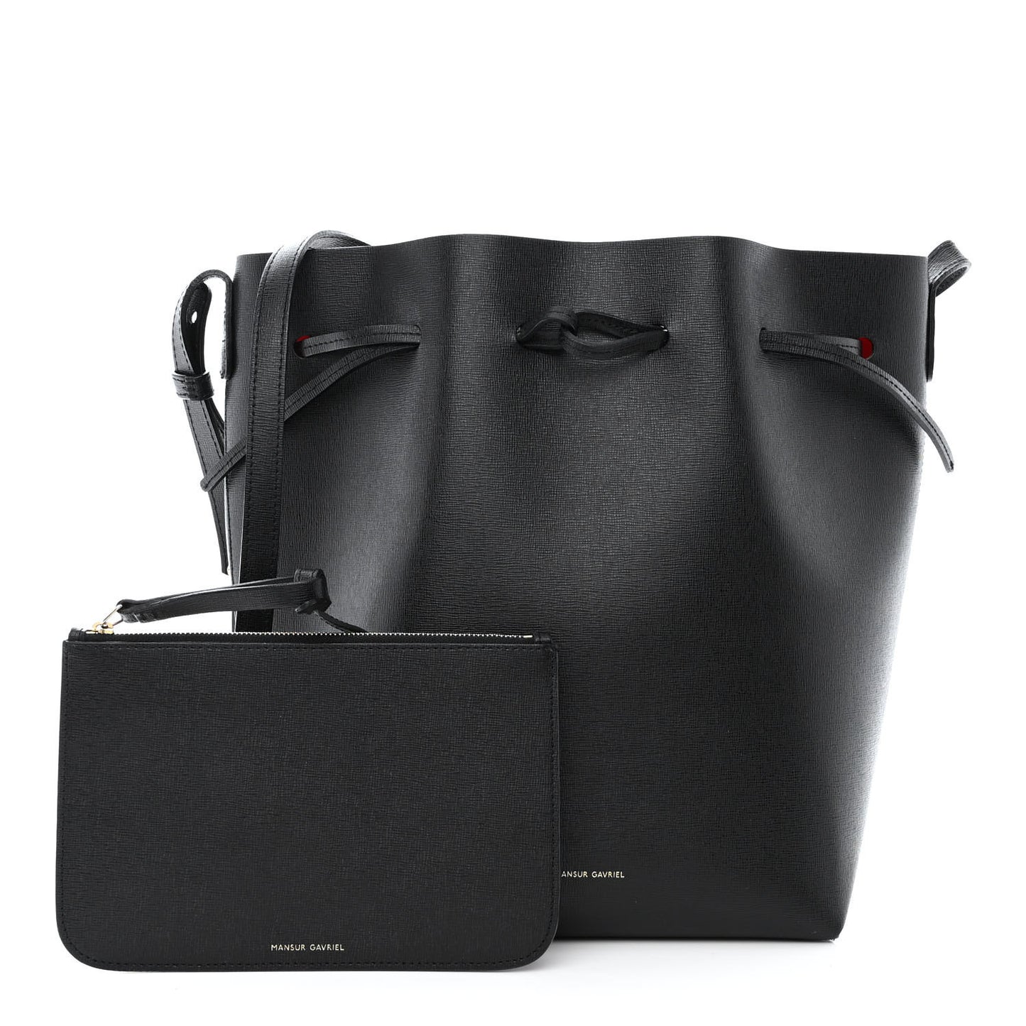 Saffiano Bucket Bag Black Flamma