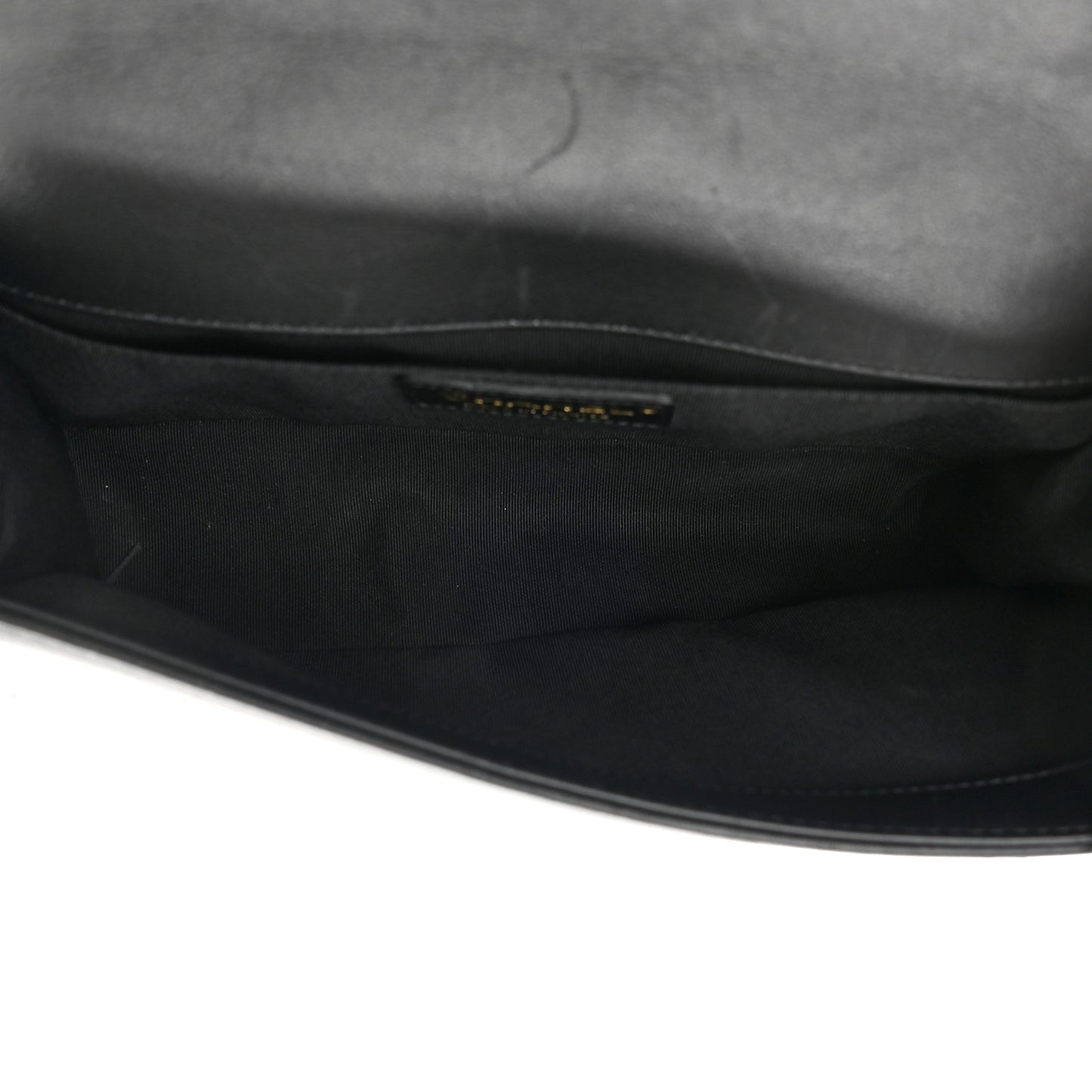 Calfskin Quilted Medium Boy Top Handle Flap Black