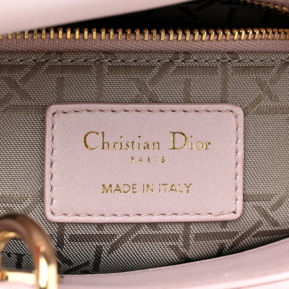 Christian Dior Metallic Lambskin Cannage Mini Lady Dior Lotus 6 of 11