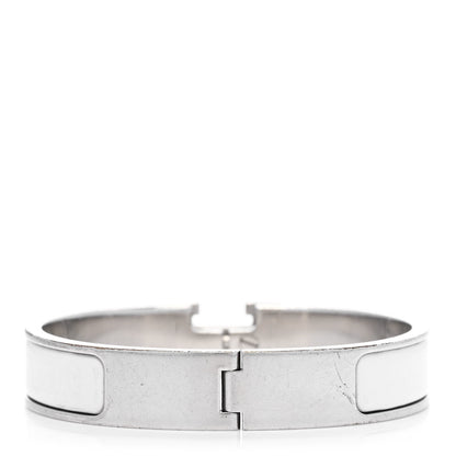 Hermes Enamel Narrow Clic Clac H Bracelet PM White 3 of 5