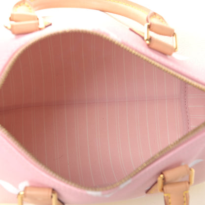 Louis Vuitton Monogram Giant By The Pool Speedy Bandouliere 25 Light Pink 5 of 11