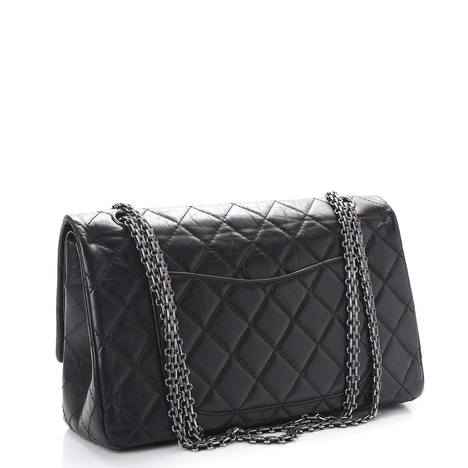 Chanel Aged Calfskin Quilted 2.55 Reissue 227 Flap Black 4 of 8