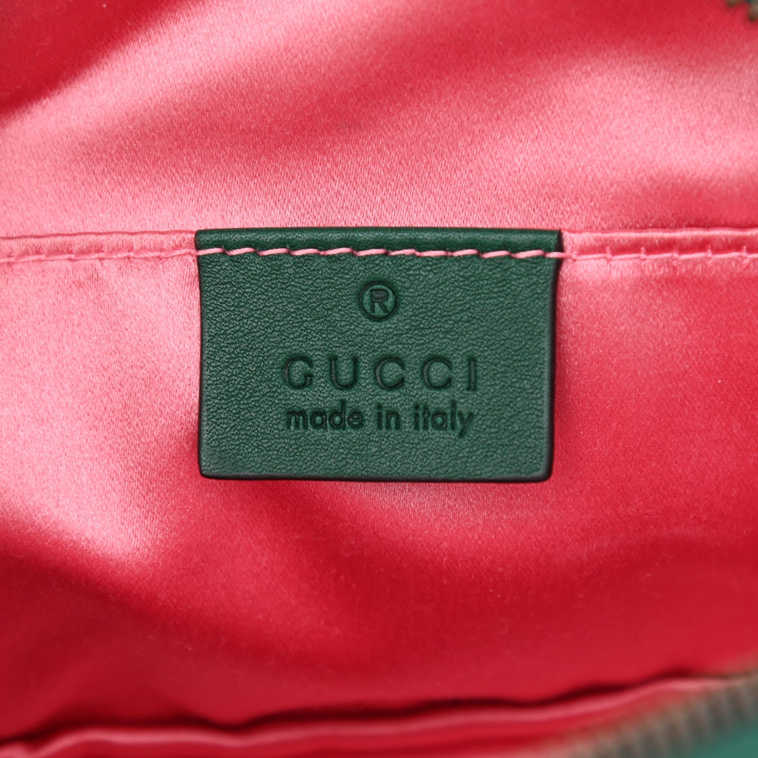 Gucci Velvet Matelasse GG Marmont Belt Bag 95 38 Green 5 of 10