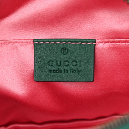 Gucci Velvet Matelasse GG Marmont Belt Bag 95 38 Green 5 of 10
