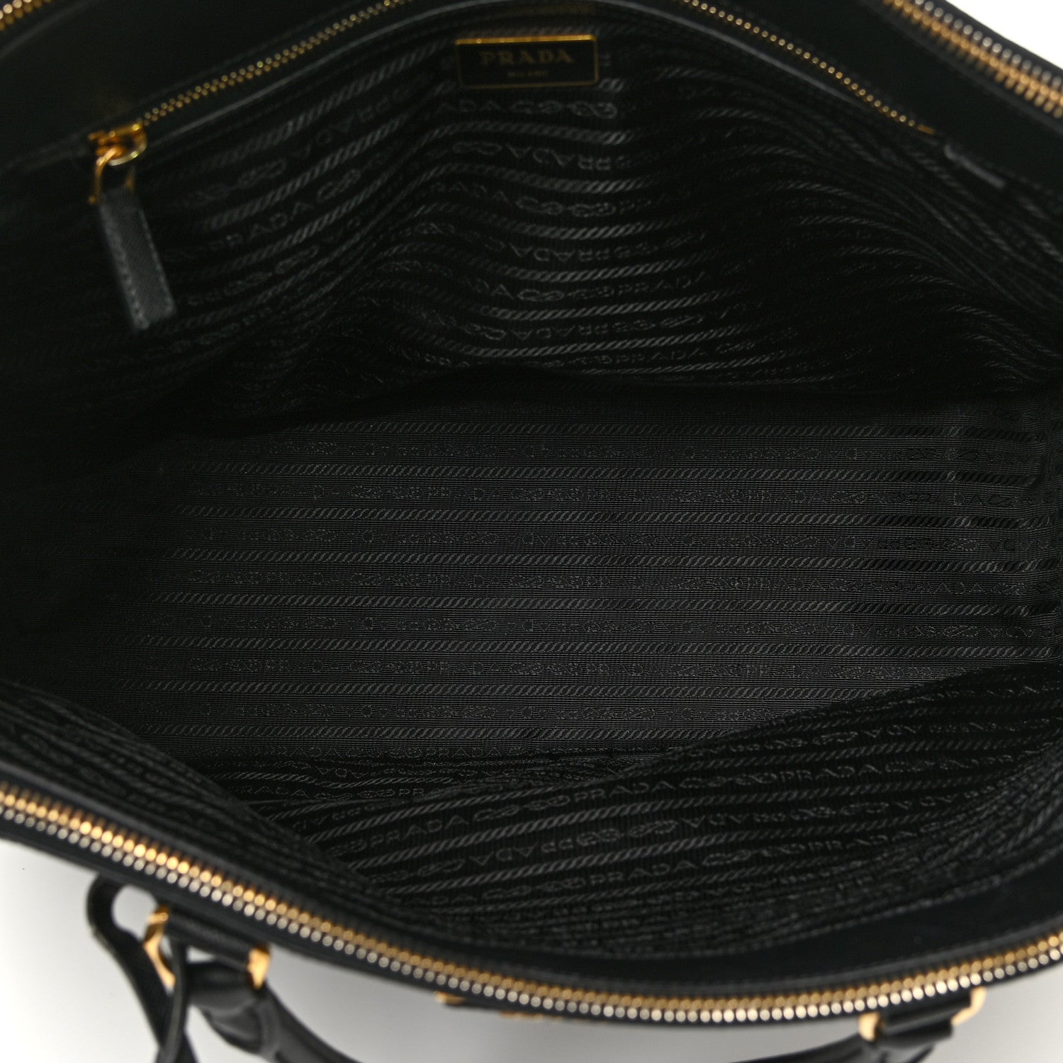 Prada Saffiano Large Galleria Double Zip Tote Black 5 of 18