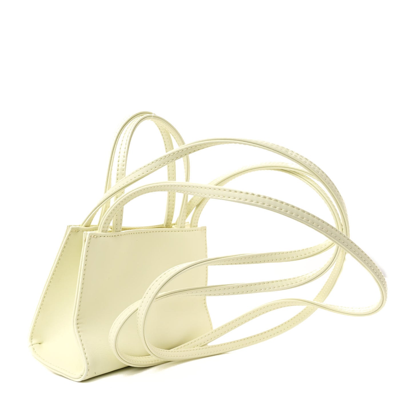 Vegan Leather Small Shopping Bag Glue