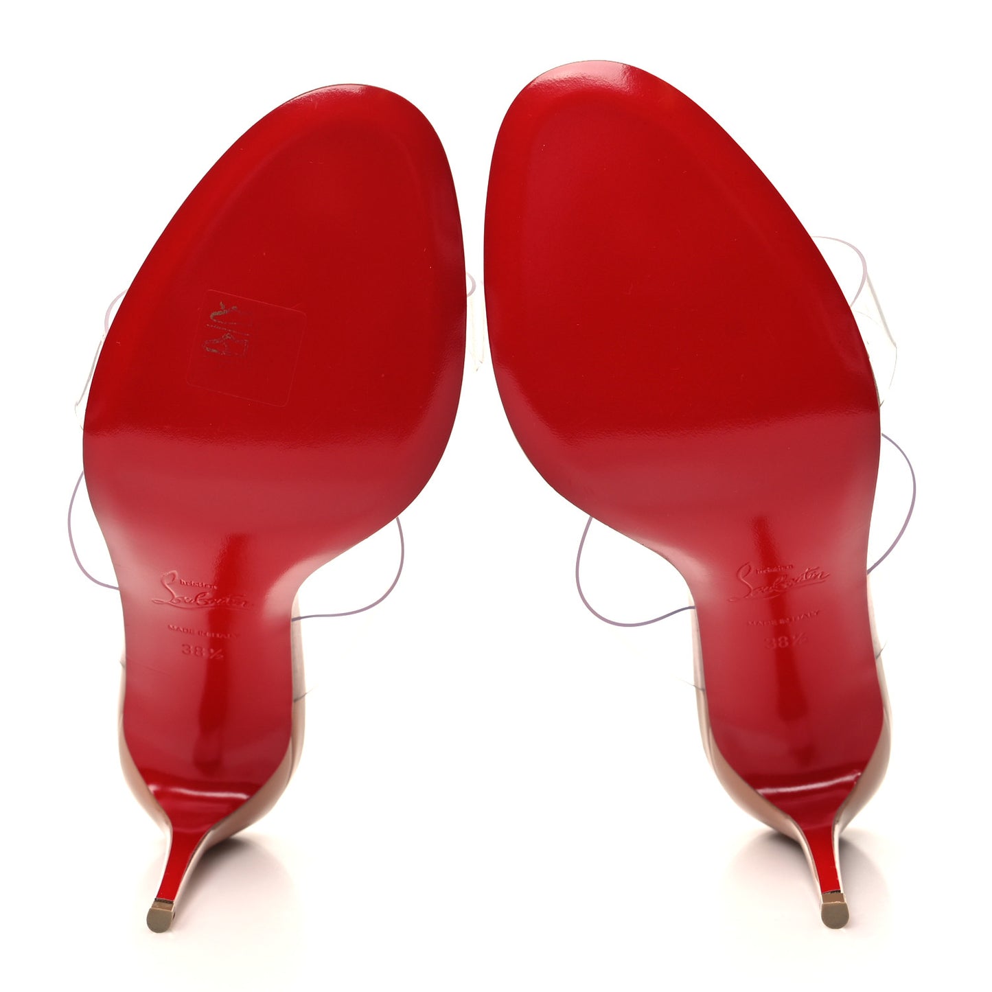 Patent PVC Just Nothing 85 Slide Sandals 38.5 Nude