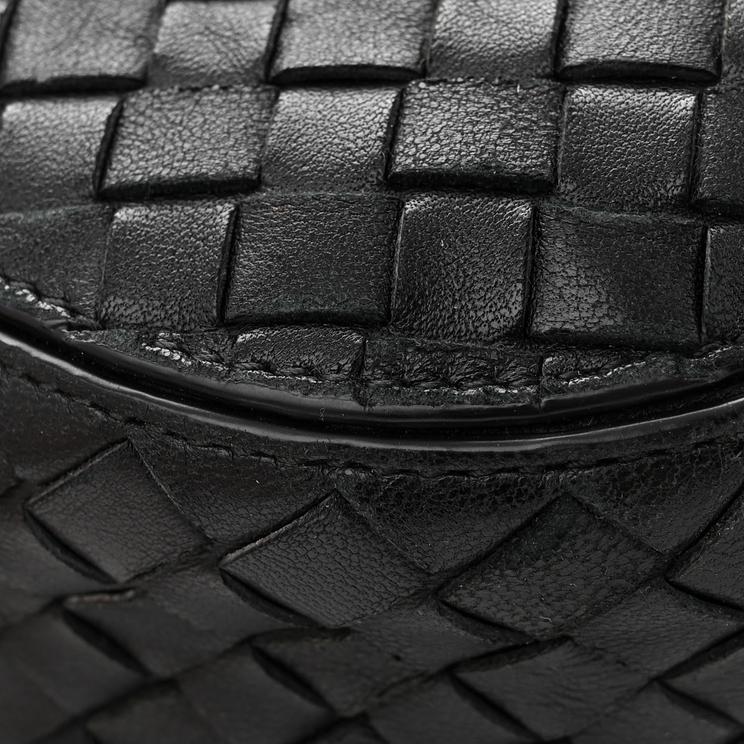 Bottega Veneta BOTTEGA VENETA Nappa Intrecciato Small Loop Ebano 16 of 16