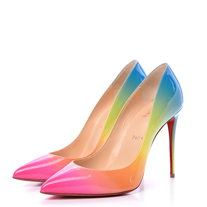 Christian Louboutin Patent Sunrise Pigalle Follies 100 Pumps 39.5 Multicolor 3 of 8