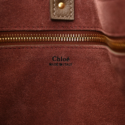 Chloe Grained Calfskin Marcie Hobo Tote Dark Nut 6 of 9