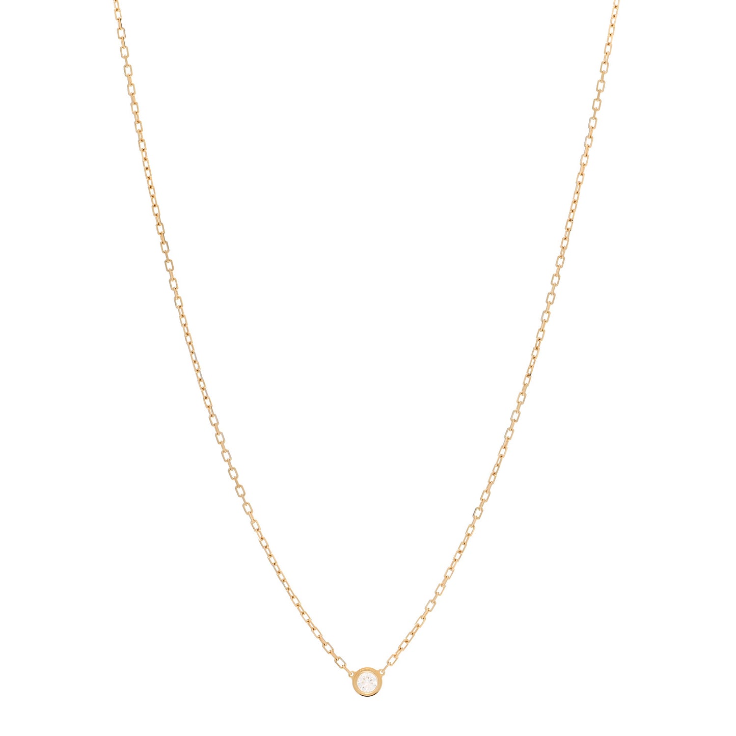 18K Yellow Gold Diamond SM D'Amour Pendant Necklace
